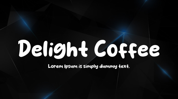 Delight Coffee Font