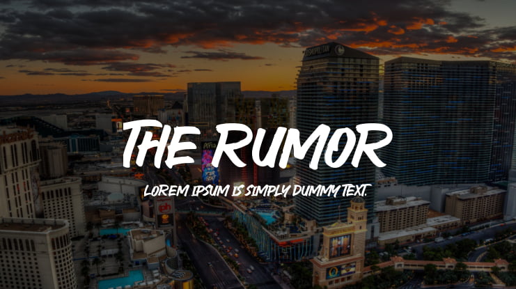 The Rumor Font