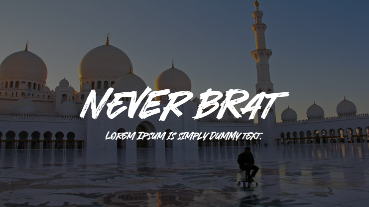 Never Brat Font
