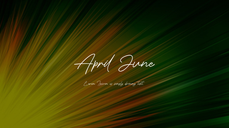April June Font