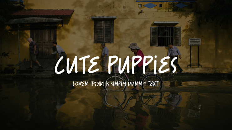 Cute Puppies Font