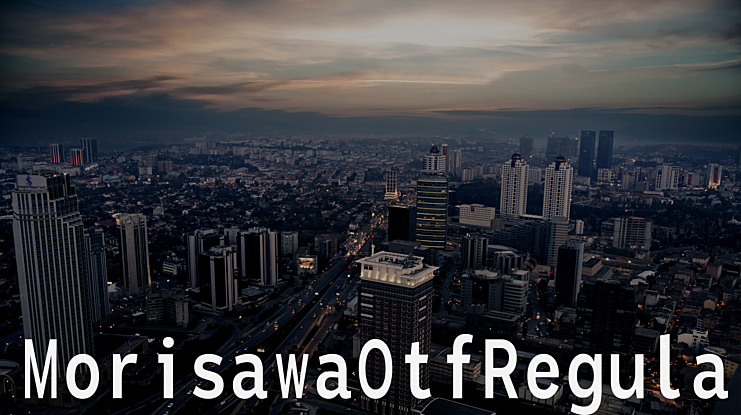 MorisawaOtfRegular Font