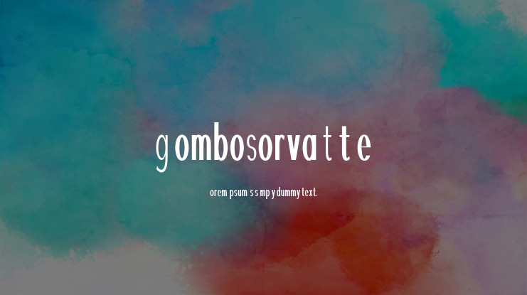 GlomboSorva Title Font Family