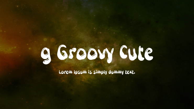 g Groovy Cute Font