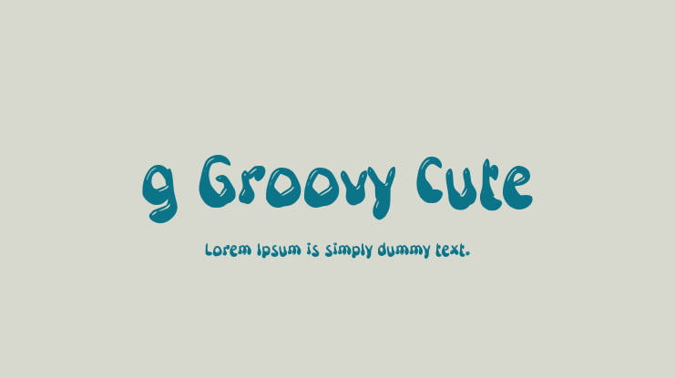 g Groovy Cute Font