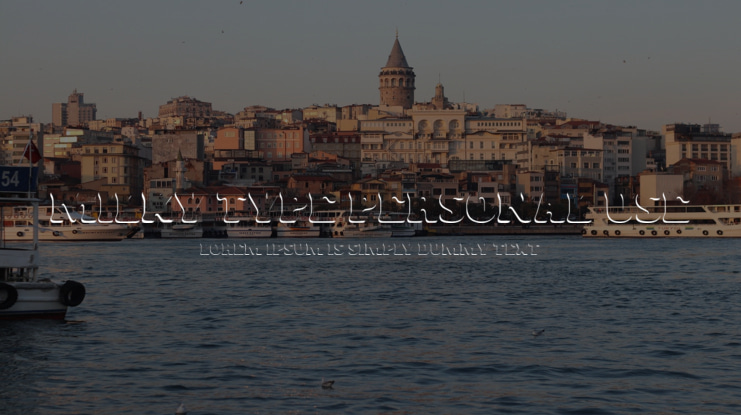 MILKY TYPE PERSONAL USE Font