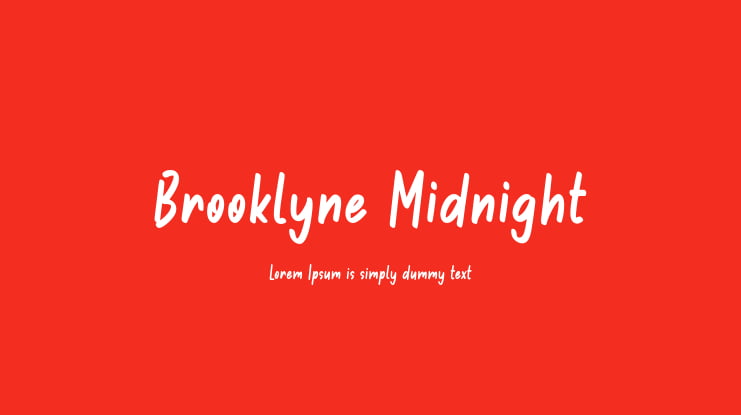 Brooklyne Midnight Font Family