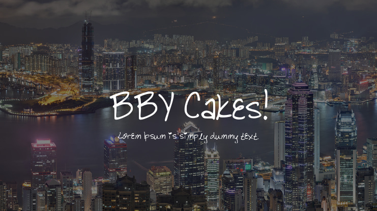 BBY Cakes! Font