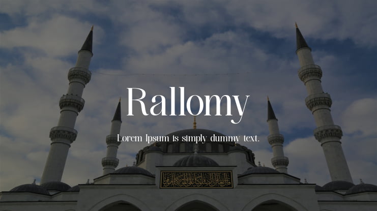 Rallomy Font