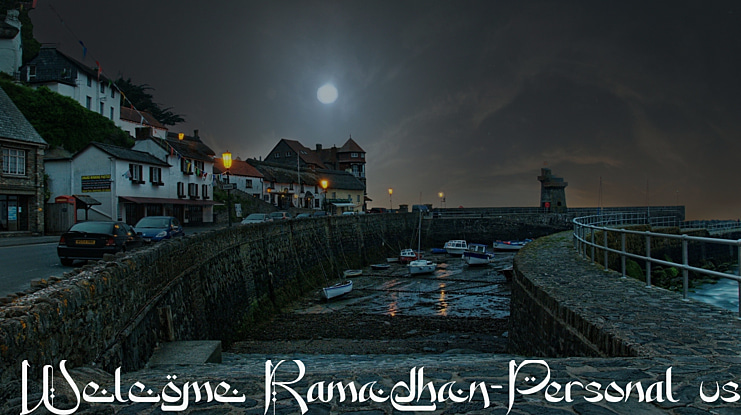 Welcome Ramadhan-Personal use Font