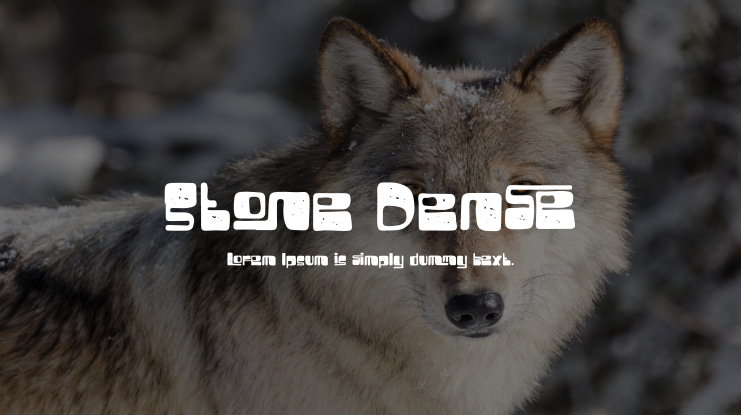 Stone Dense Font