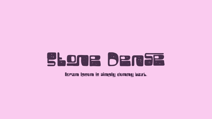 Stone Dense Font