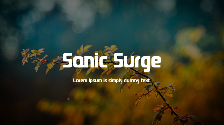 Sonic Surge Font