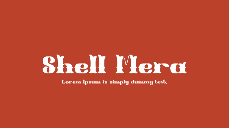 Shell Mera Font