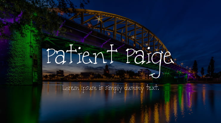 Patient Paige Font