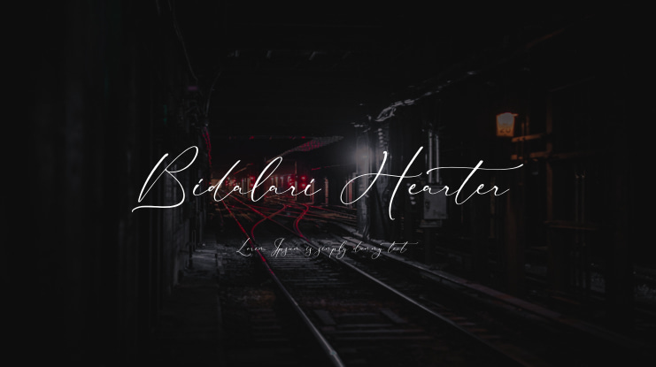 Bidalari Hearter Font