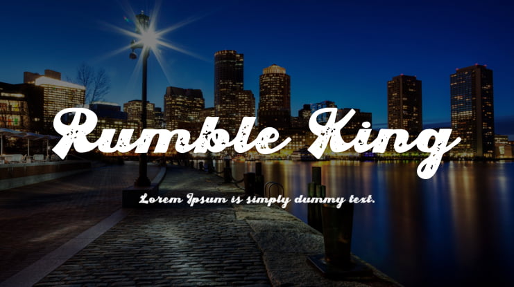 Rumble King Font