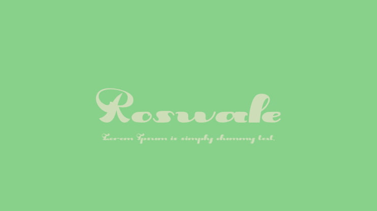 Roswale Font