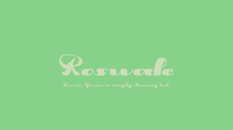 Roswale Font