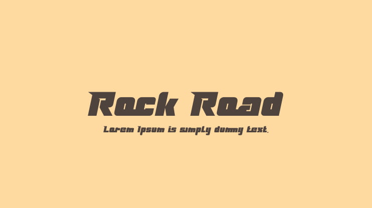 Rock Road Font