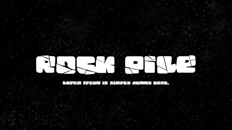 Rock Pile Font