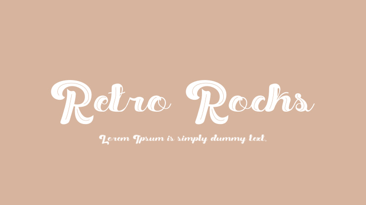 Retro Rocks Font
