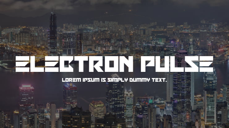 Electron Pulse Font Family