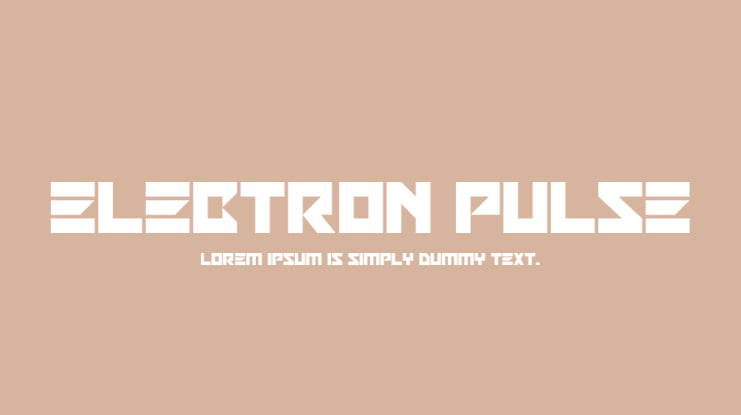 Electron Pulse Font Family