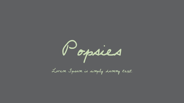 Popsies Font