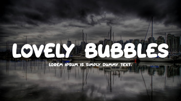 Lovely Bubbles Font Family