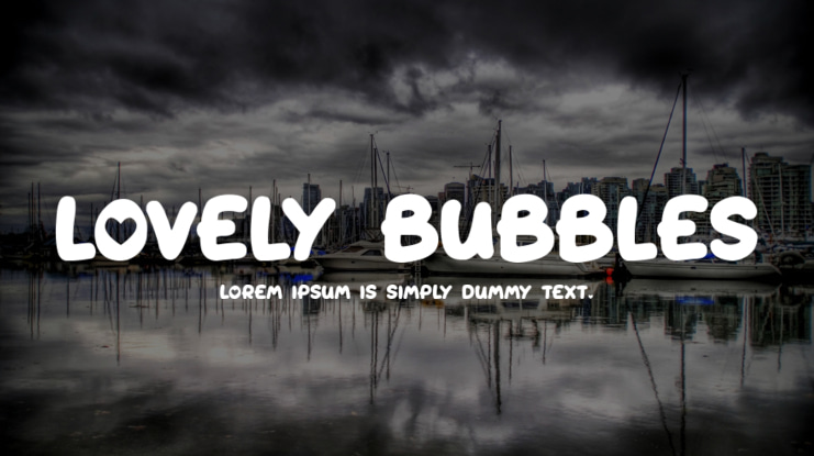 Lovely Bubbles Font Family