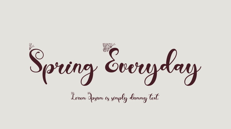 Spring Everyday Font