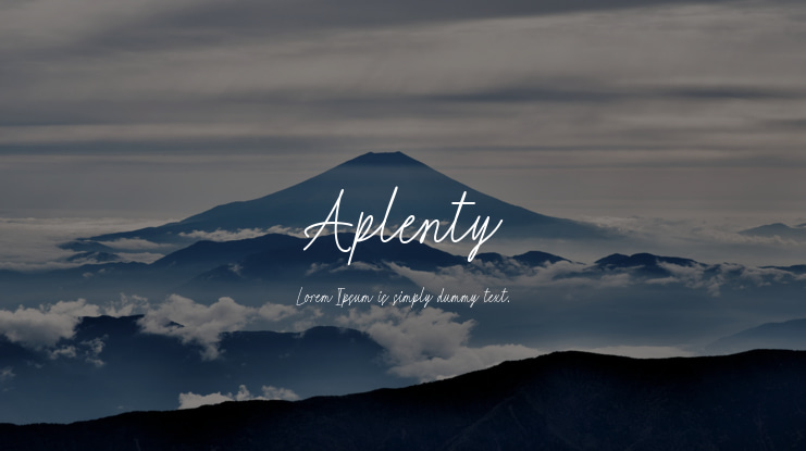 Aplenty Font