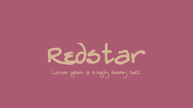 Redstar Font Family