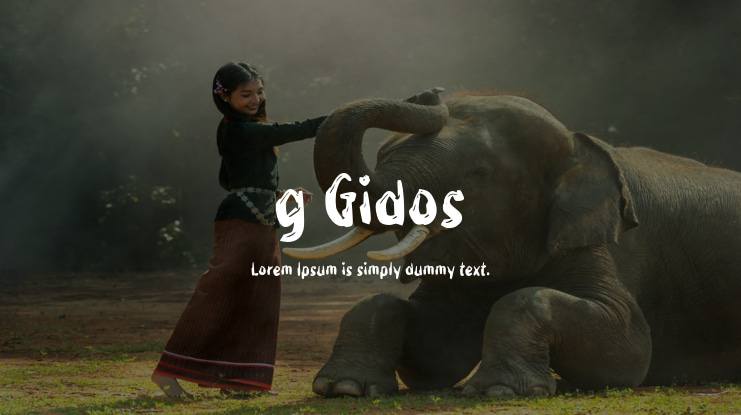 g Gidos Font