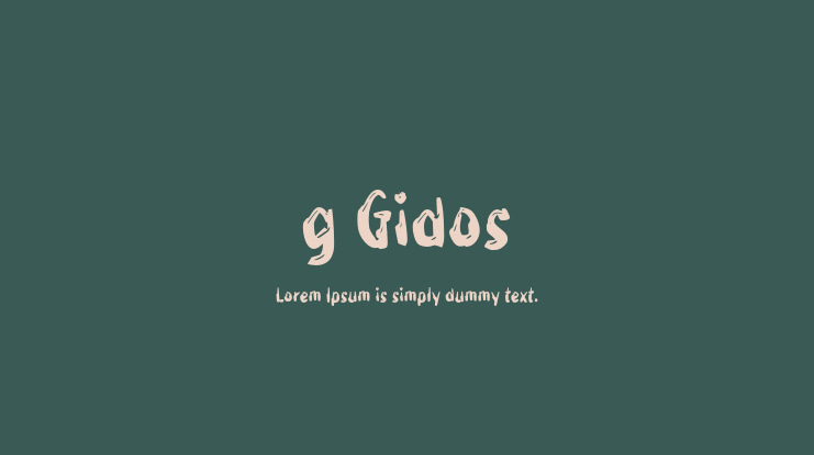 g Gidos Font