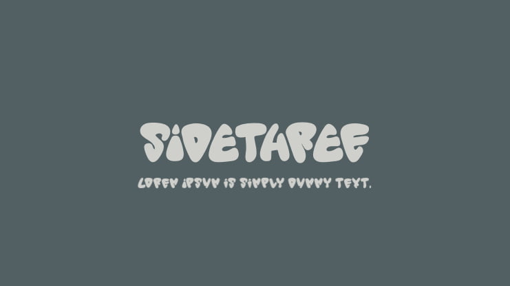 Sidethree Font