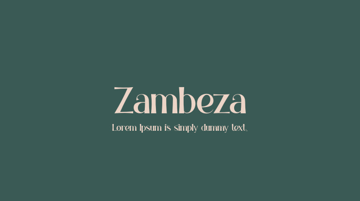 Zambeza Font