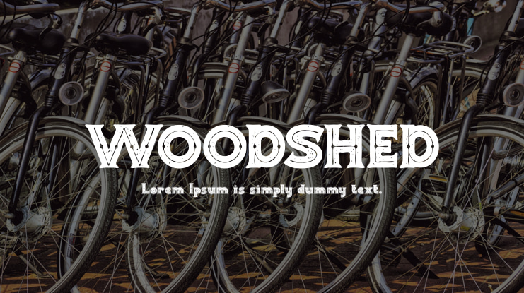 WOODSHED Font