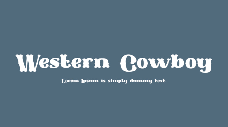Western Cowboy Font