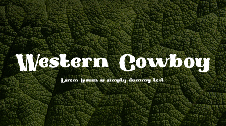 Western Cowboy Font