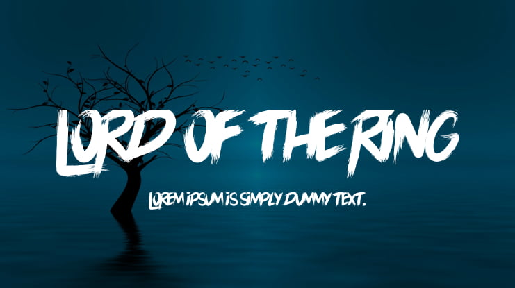 LORD OF THE RING Font