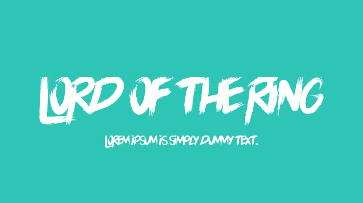 LORD OF THE RING Font