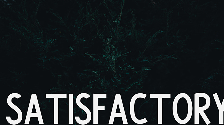 Satisfactory Font Family