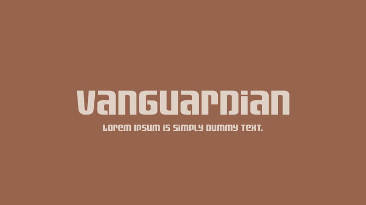 Vanguardian Font Family