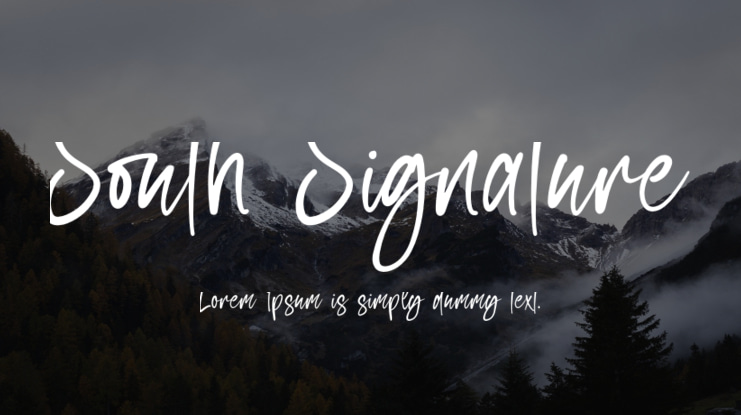 South Signature Font