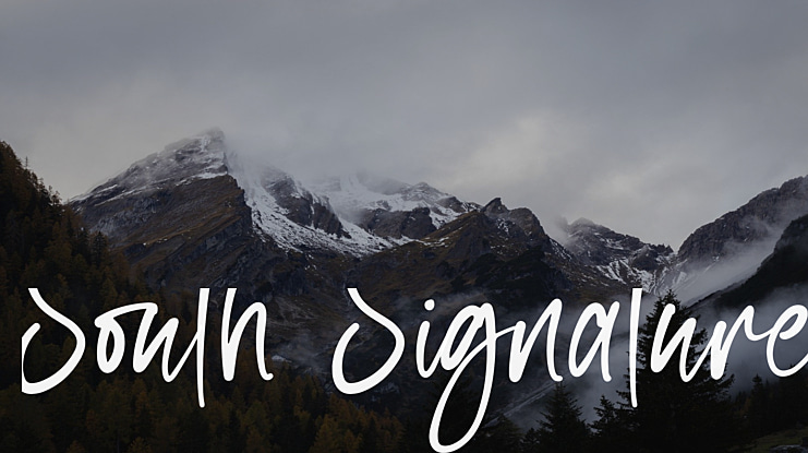 South Signature Font