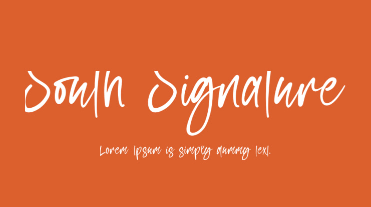 South Signature Font