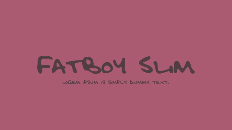 Fatboy Slim Font