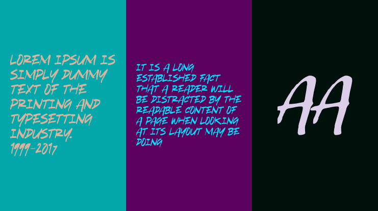 Overbrushing Font Family